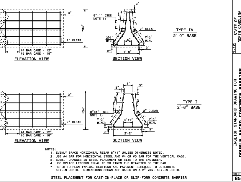Q&A Concrete Barrier Linestyle (NTS)